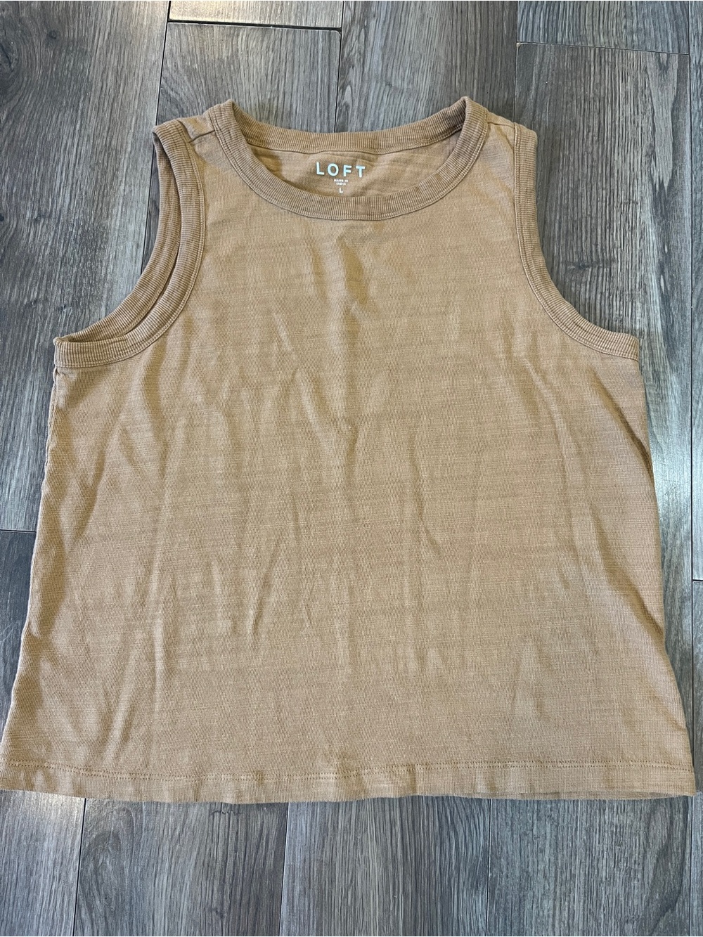 LOFT Harbor tank size large - Camel Brown